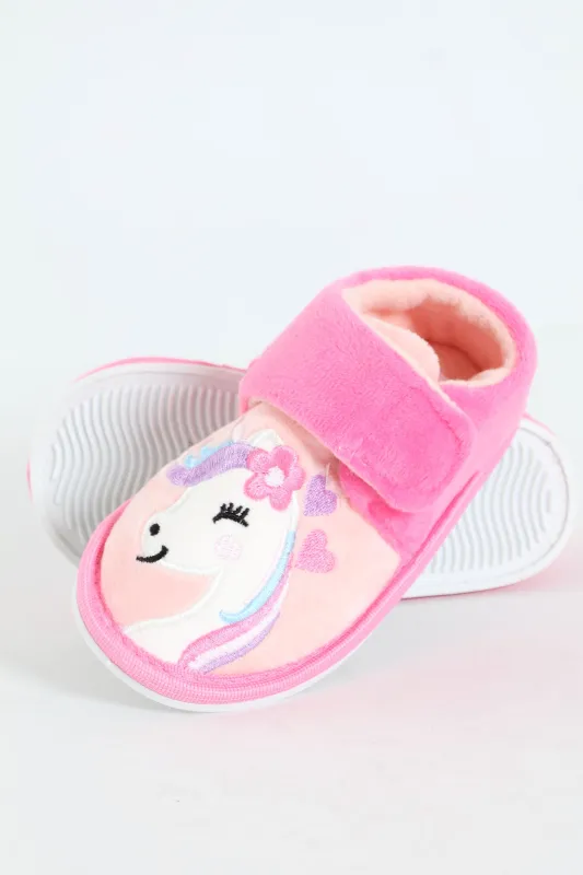 Pre-Girls Unicorn Slipper - Pink sold by Edgars