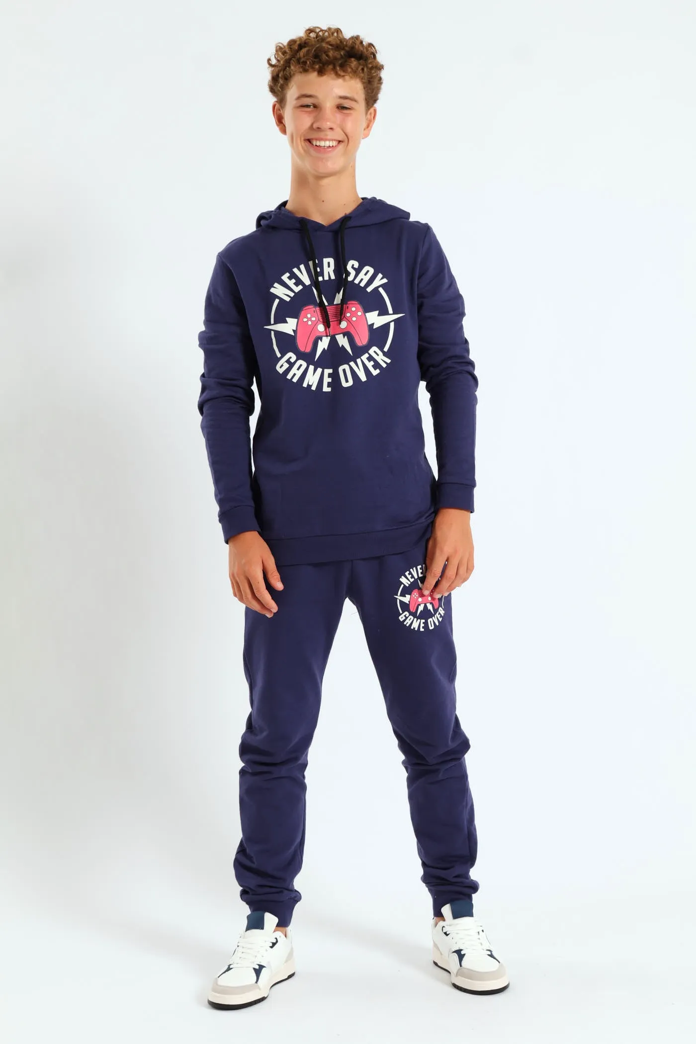 Boys Gamer Print Fleece Jogger - Navy sold by Edgars product image thumbnail 2