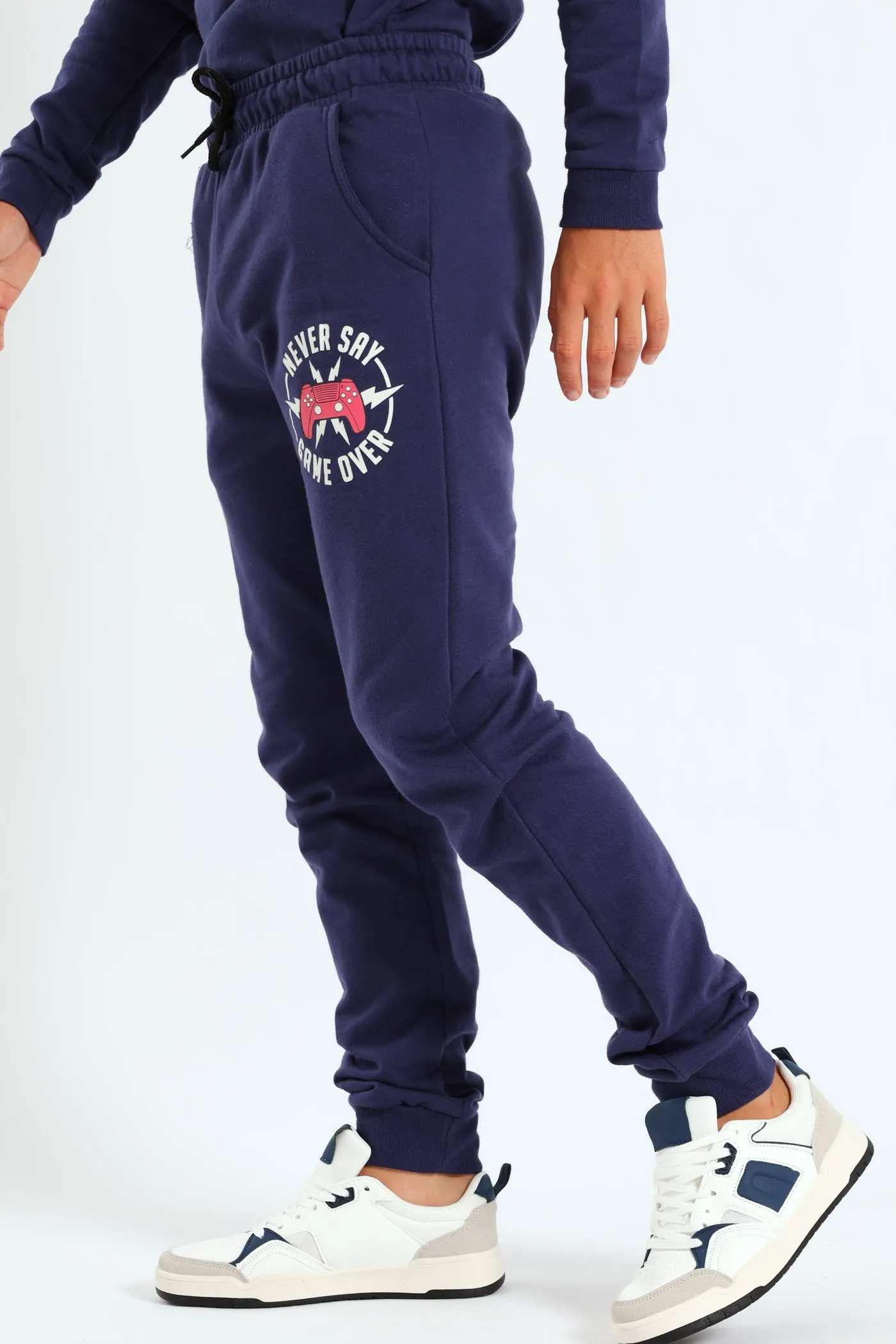 Boys Gamer Print Fleece Jogger - Navy sold by Edgars product image thumbnail 3