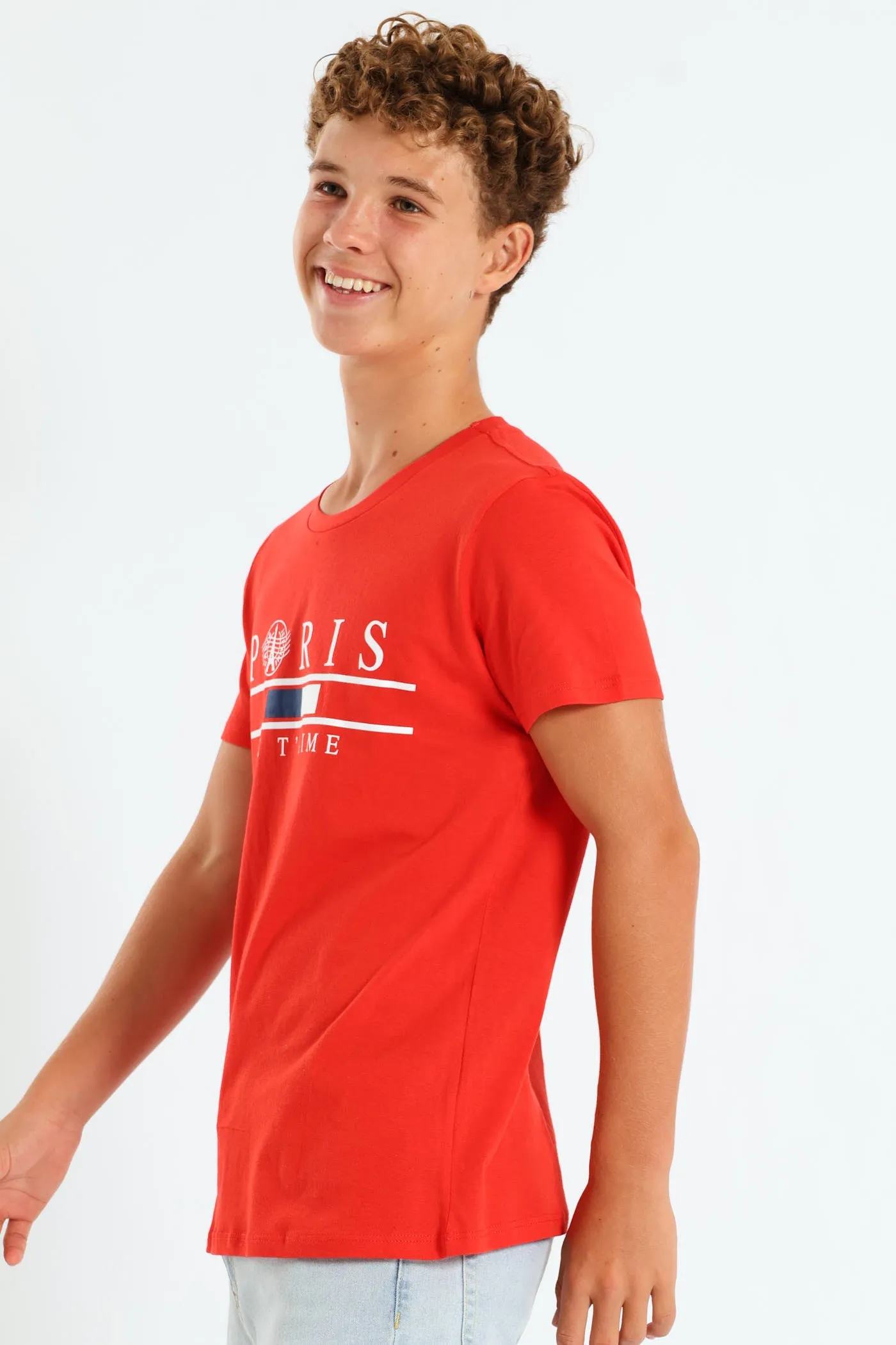 Boys Paris Print Tee - Red sold by Edgars product image thumbnail 2