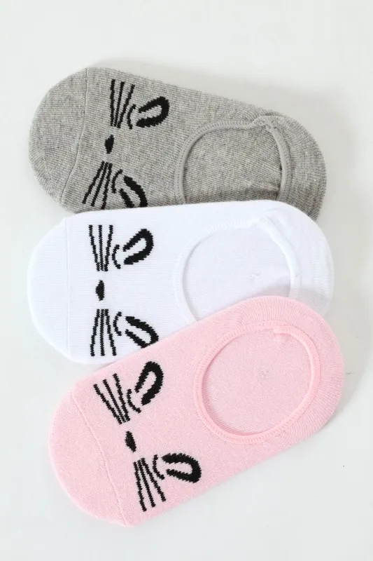 Pre-Girls 3 Pack Bunny Secret Socks - Multi sold by Edgars 
