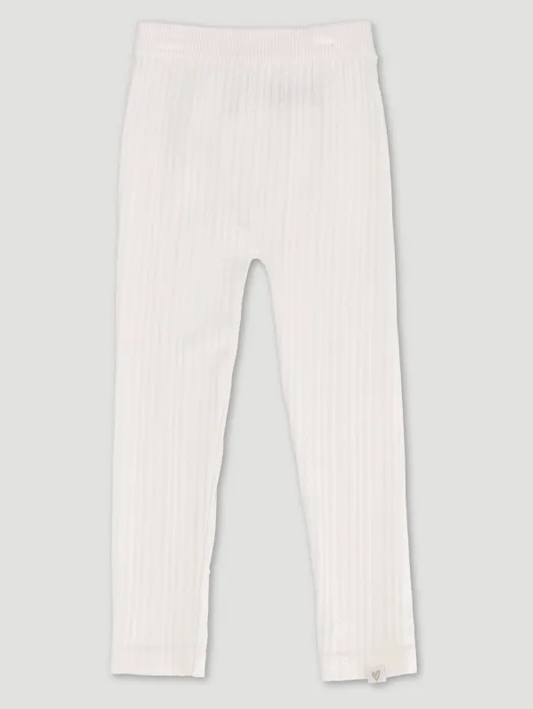 Pre-Girls Cable Knit Bottoms - Cream sold by Edgars