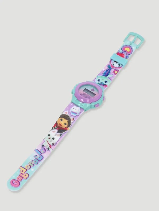 Pre-Girls Gabbys Dollhouse Digital Watch - Turquoise sold by Edgars