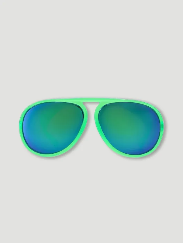 Pre-Boys Green Plastic Aviator Sunglasses - Green sold by Edgars 