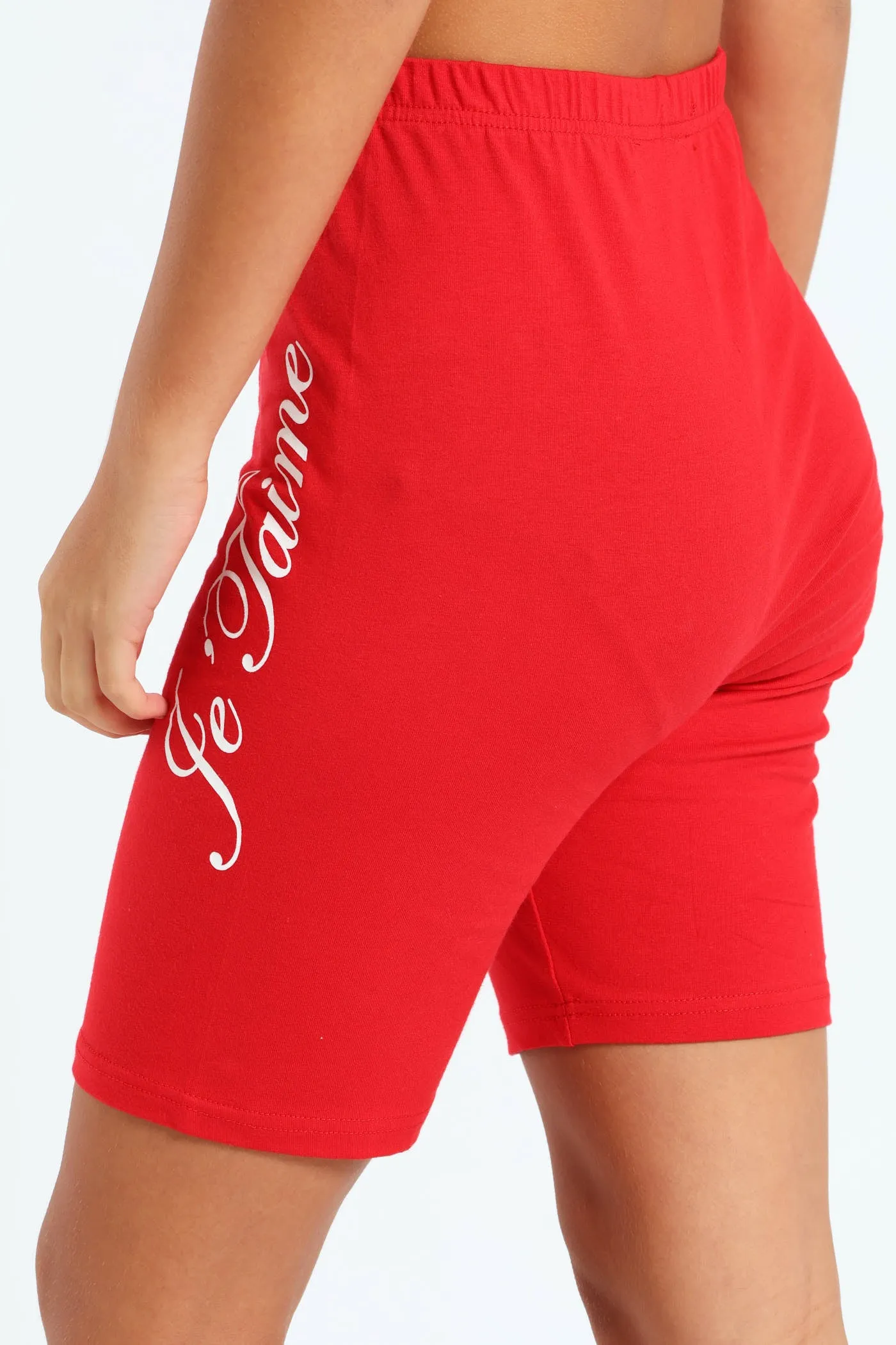 Girls Je T'aime Cycle Short - Red sold by Edgars product image thumbnail 3