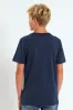Boys Core Bat Logo Print Tee - Navy sold by Edgars