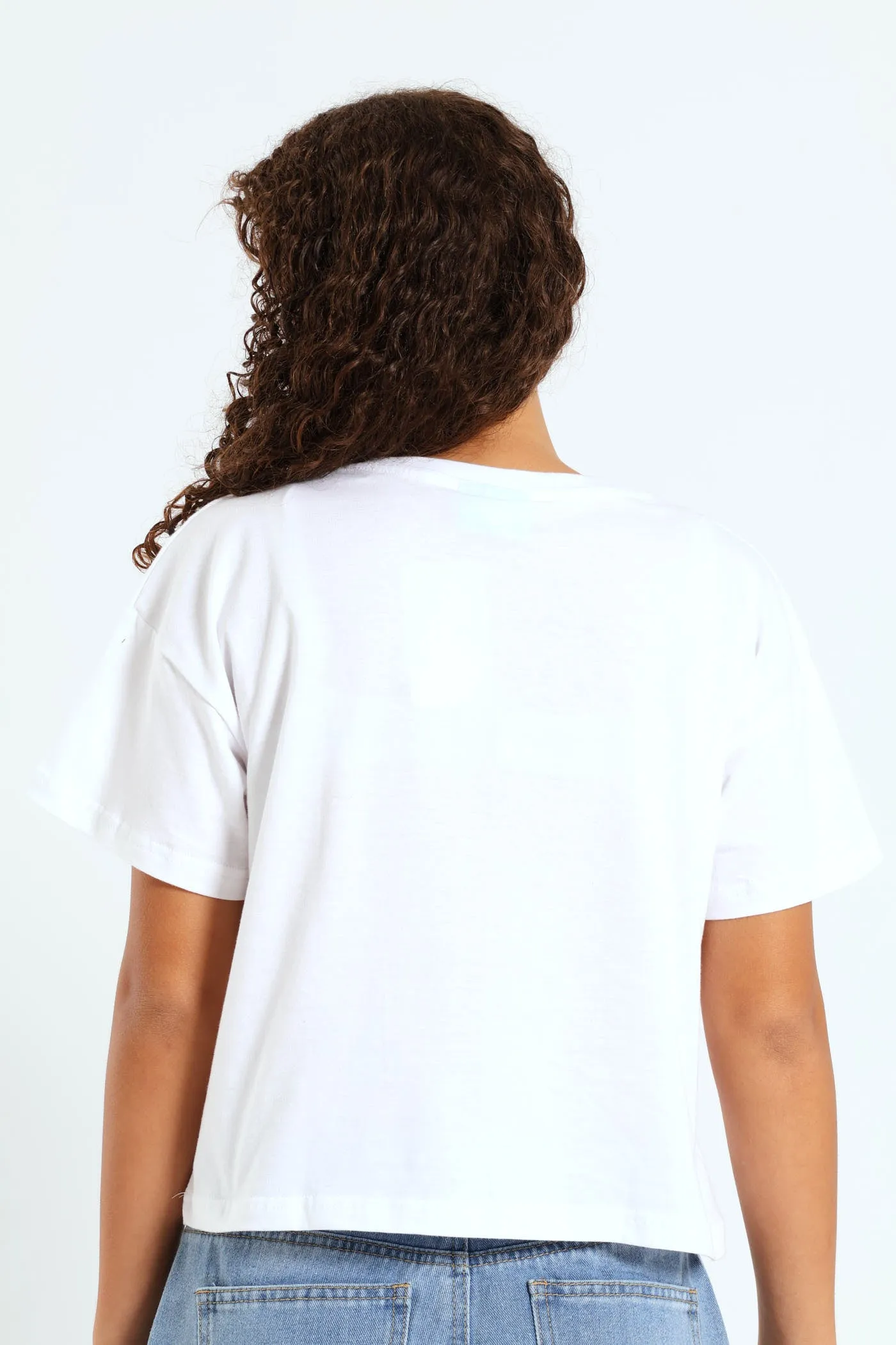 Girls Squish Just Vibin Boxy Tee - White sold by Edgars product image thumbnail 3