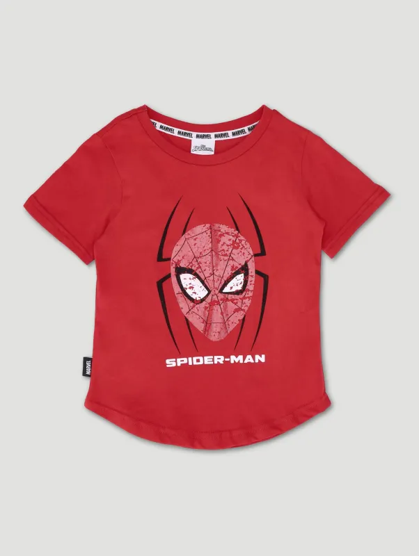 Pre-Boys Spiderman Foil Tee - Red sold by Edgars 