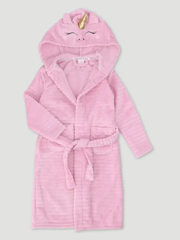 Pre-Girls Unicorn Embossed Gown - Pink sold by Edgars