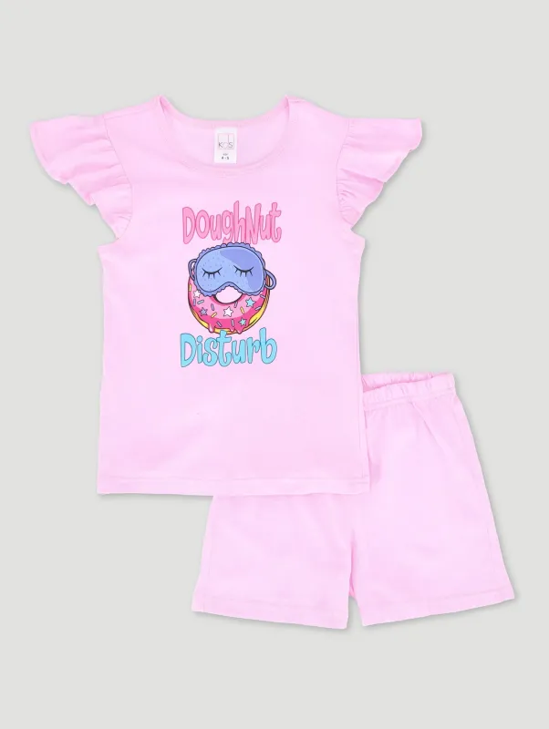 Pre-Girls Doughnut Disturb Sleep Set - Pink sold by Edgars