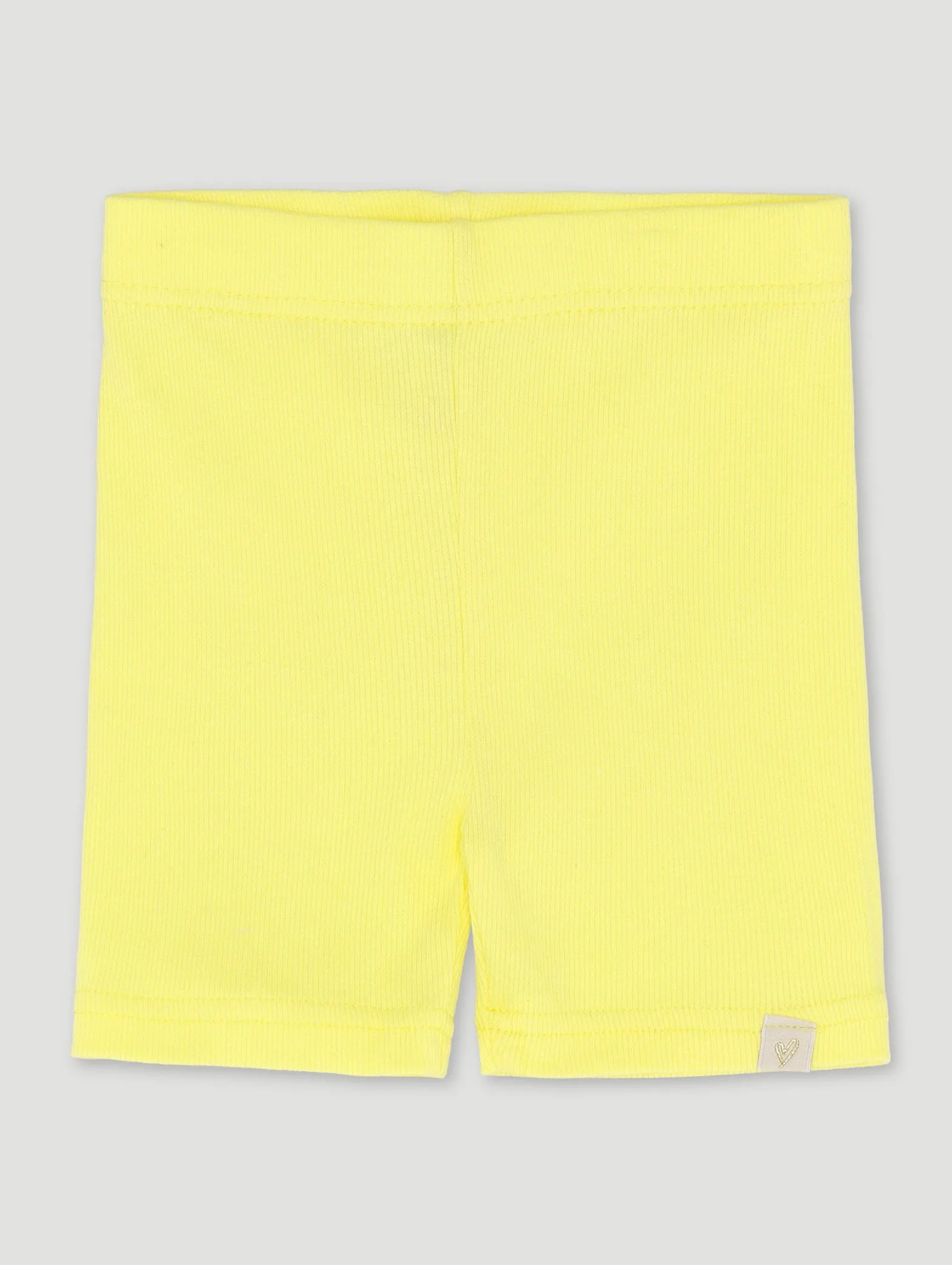 Pre-Girls Rib Cycle Shorts - Yellow sold by Edgars