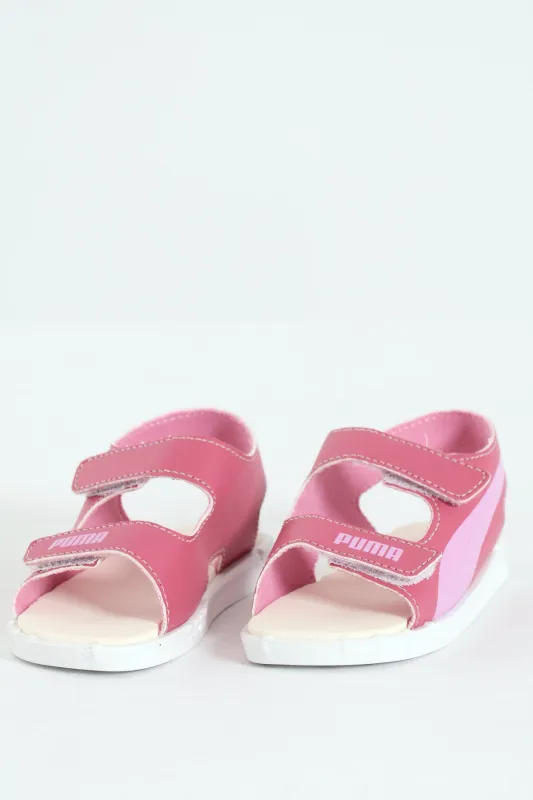 Pre-Girls Crony Dusty Orchid Sandals - Dusty Pink sold by Edgars