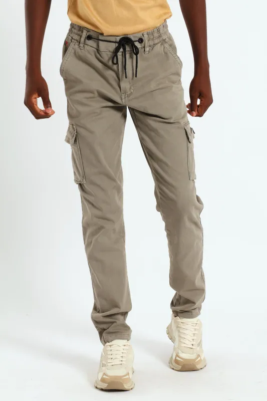 Boys Campione Cargo Pants - Taupe sold by Edgars