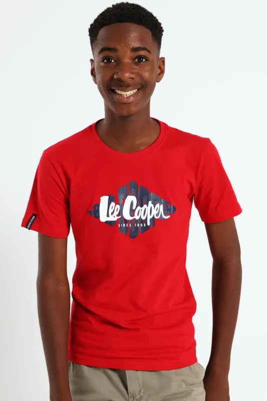 Boys Bastin Tee - Red sold by Edgars