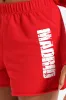 Girls Fleece Tennis Shorts - Red sold by Edgars