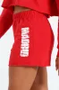 Girls Fleece Tennis Shorts - Red sold by Edgars