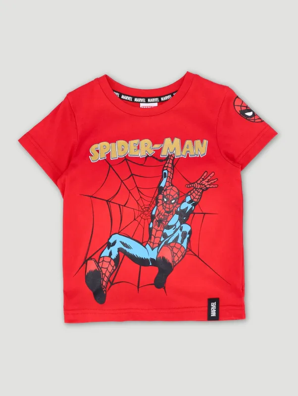 Pre-Boys Spiderman Tee - Red sold by Edgars