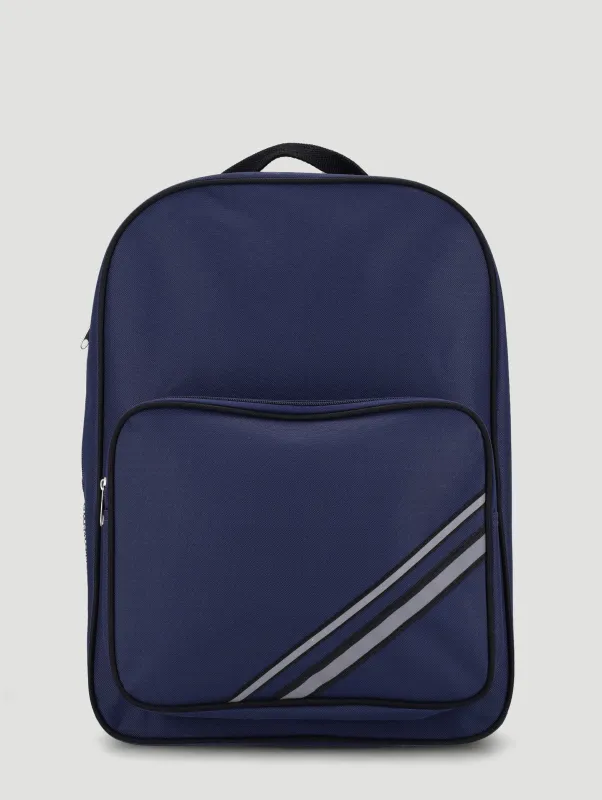 Plain Large School Backpack - Navy made by Edgars