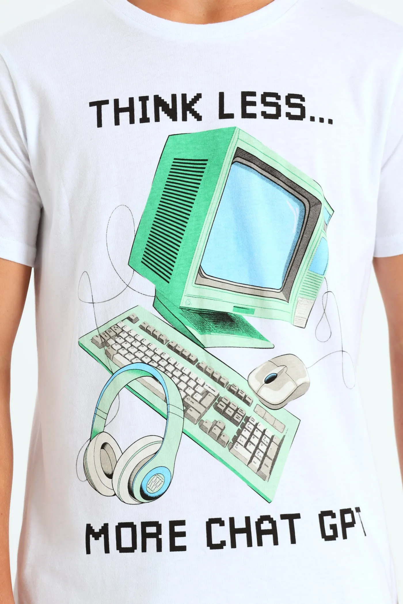 Boys Chat GPT Print Tee - Black sold by Edgars product image thumbnail 5