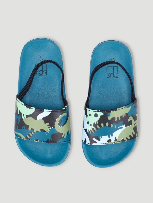 Pre-Boys Dino Pool Slide - Teal made by Edgars