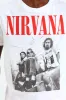 Boys Nirvana Band Photo Tee - White sold by Edgars