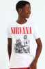 Boys Nirvana Band Photo Tee - White sold by Edgars