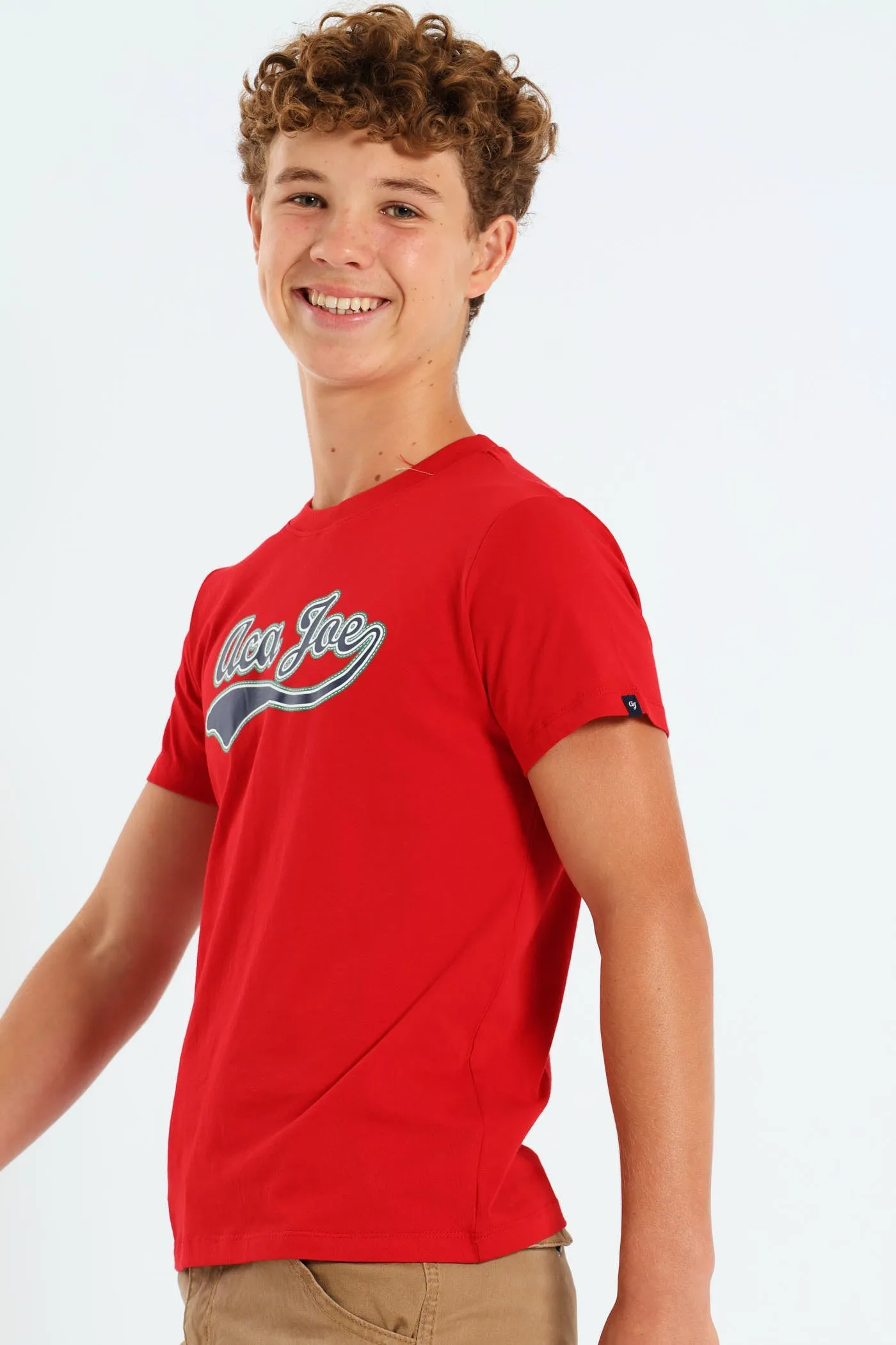 Boys Badge Applique Tee - Red sold by Edgars product image thumbnail 2