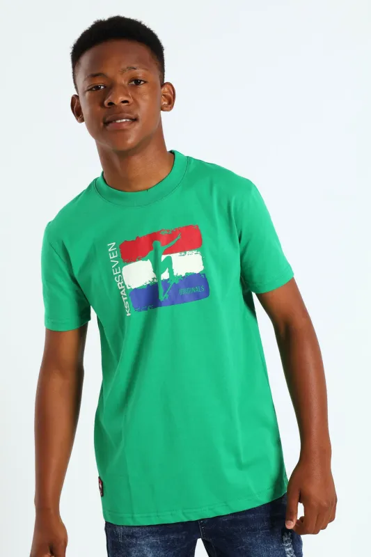 Boys Roy Tee - Green sold by Edgars
