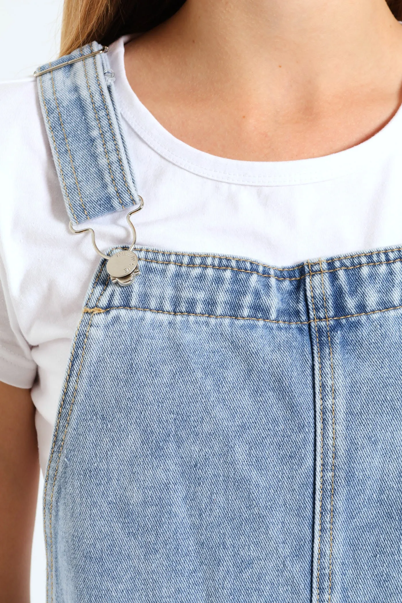 Girls Long Denim Dungaree - Light Blue sold by Edgars product image thumbnail 5