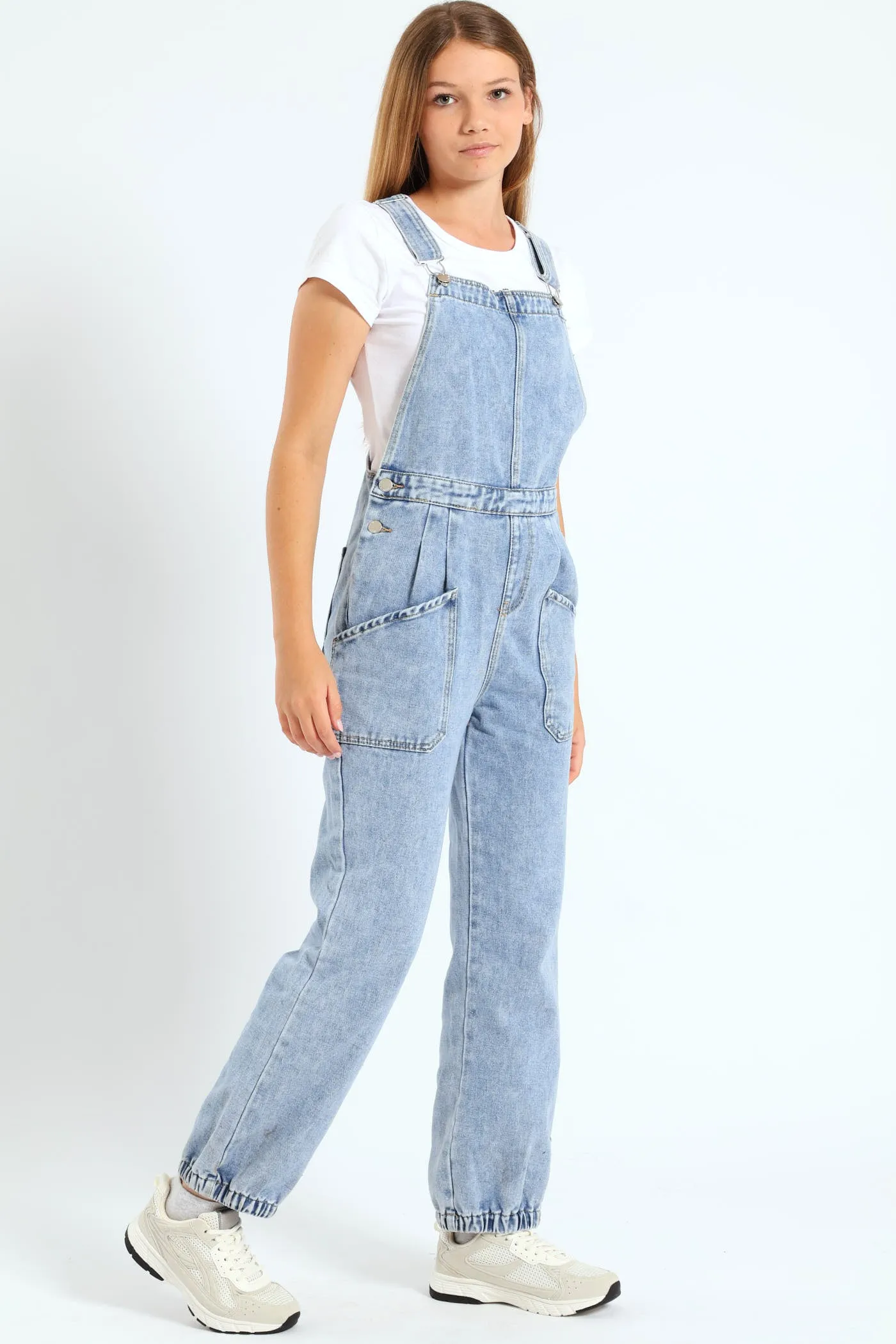 Girls Long Denim Dungaree - Light Blue sold by Edgars product image thumbnail 2