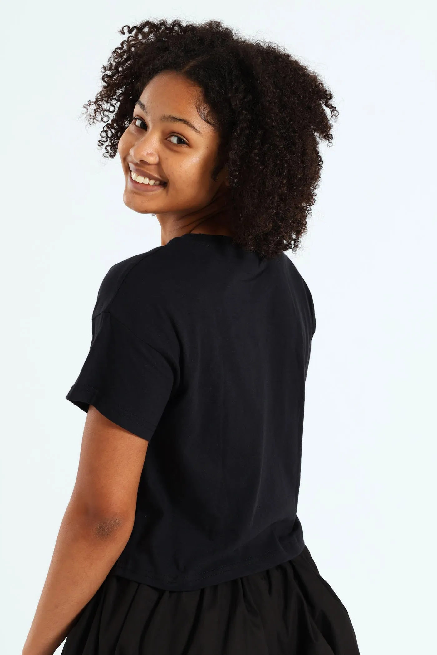 Girls Squish Team Boxy Tee - Black sold by Edgars product image thumbnail 3