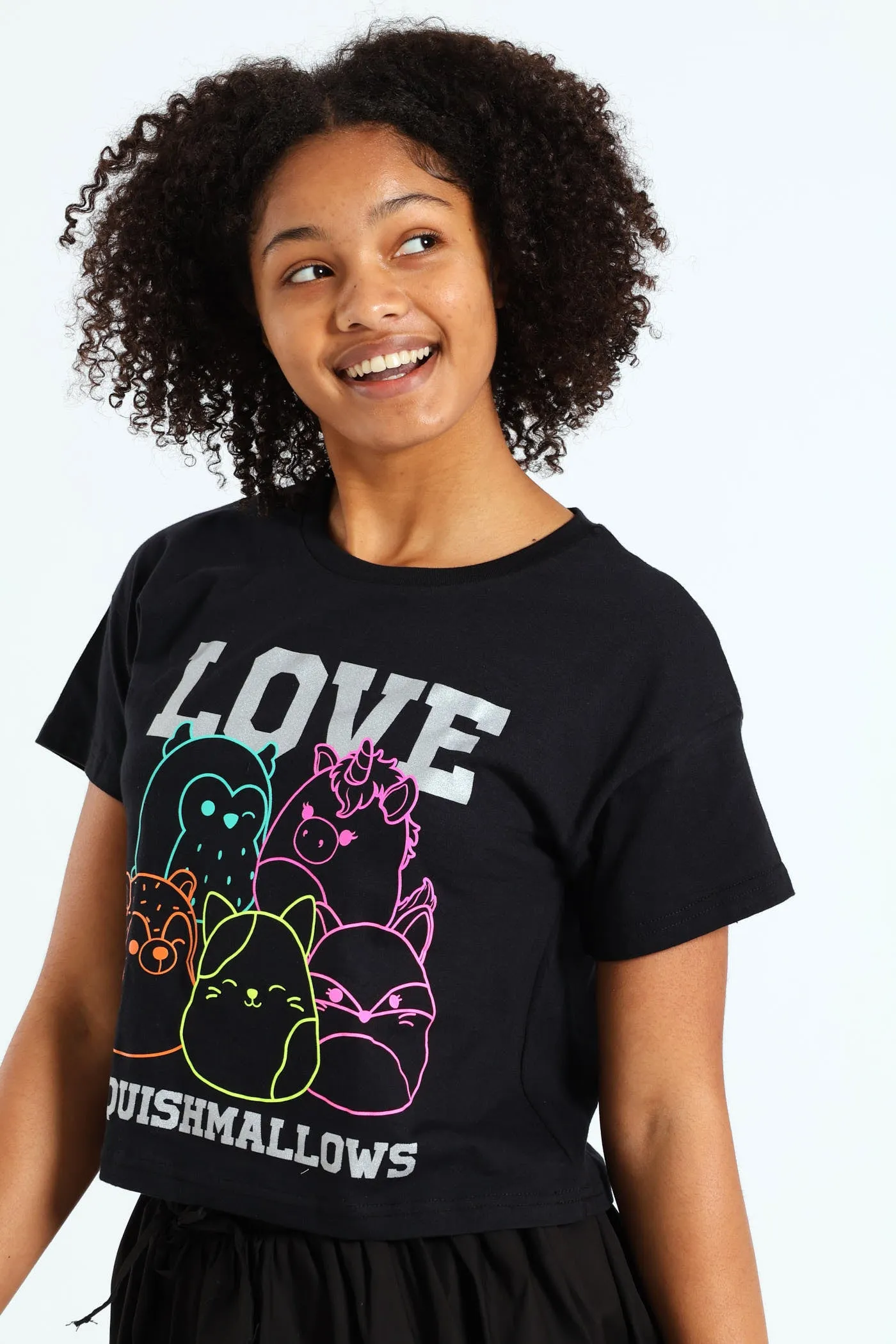 Girls Squish Team Boxy Tee - Black sold by Edgars product image thumbnail 2