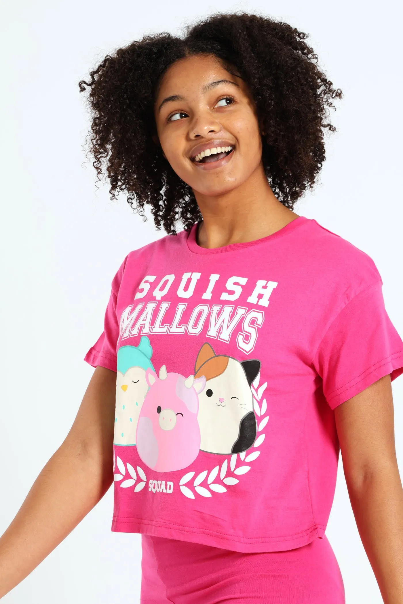 Girls Squish Squad Boxy Tee - Cerise sold by Edgars product image thumbnail 2
