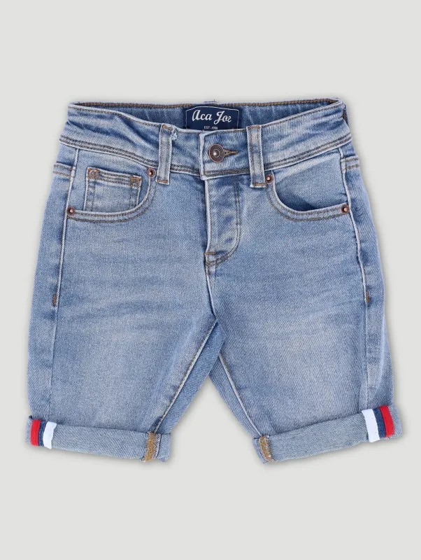 Pre-Boys Denim Short - Light Blue sold by Edgars 