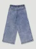 Pre-Girls Heart Applique Flare Leg Denim - Blue sold by Edgars