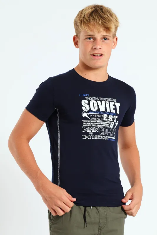 Boys Primal Tee - Navy sold by Edgars