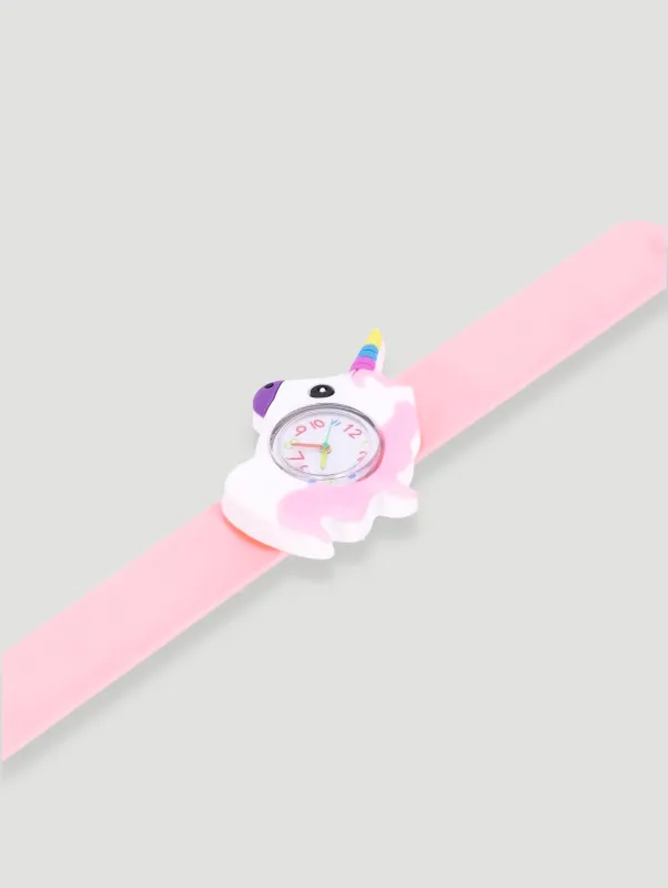 Pre-Girls Novelty Slap Analogue Watch - Pink sold by Edgars