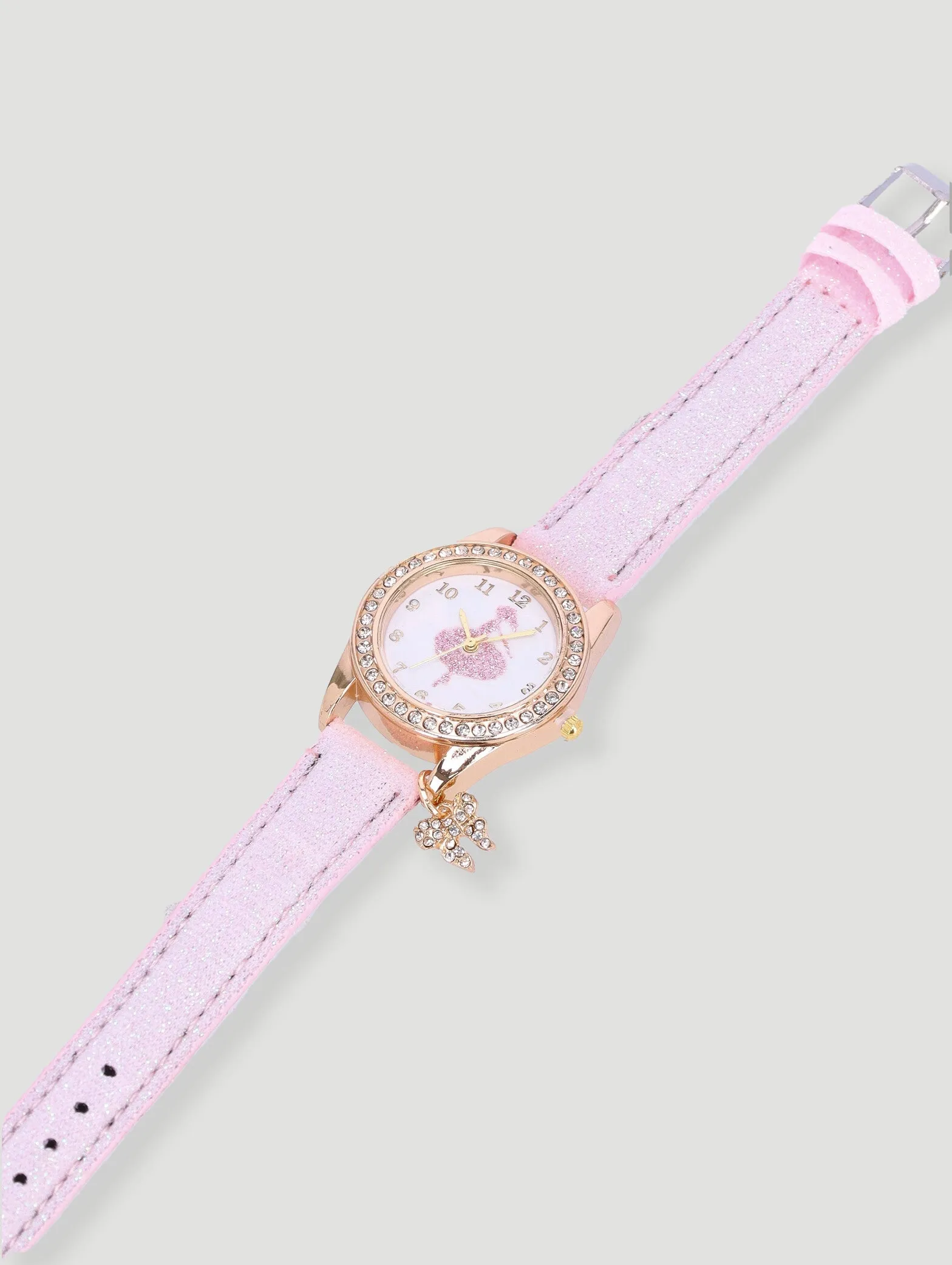 Pre-Girls Ballerina Charm Analogue Watch - Light Pink sold by Edgars