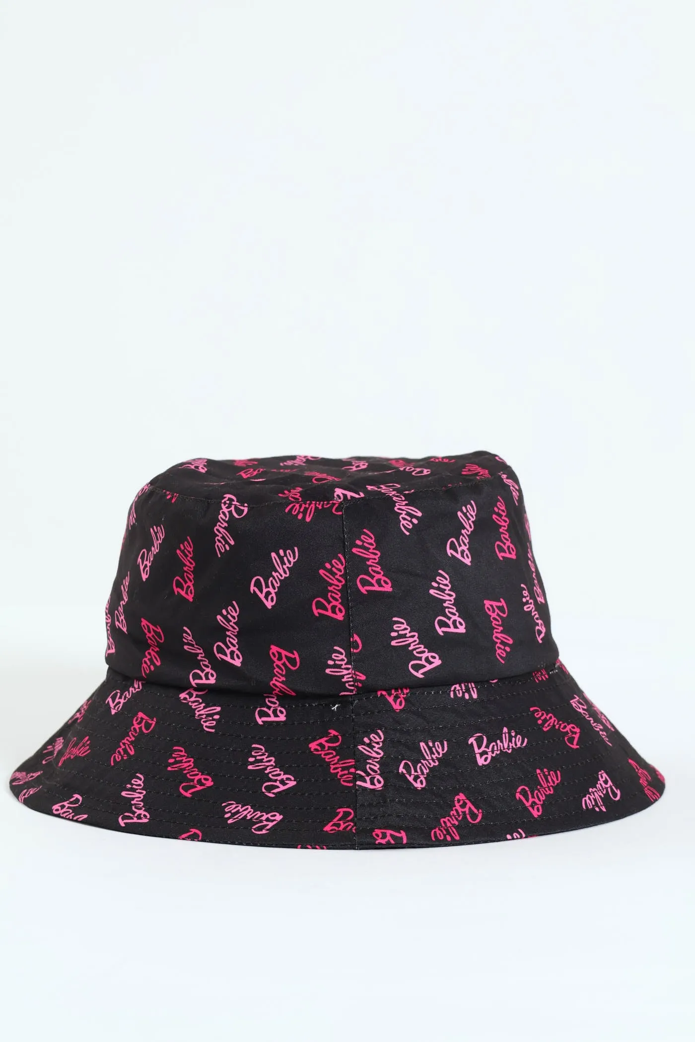 Pre-Girls Barbie Bucket Hat - Black sold by Edgars