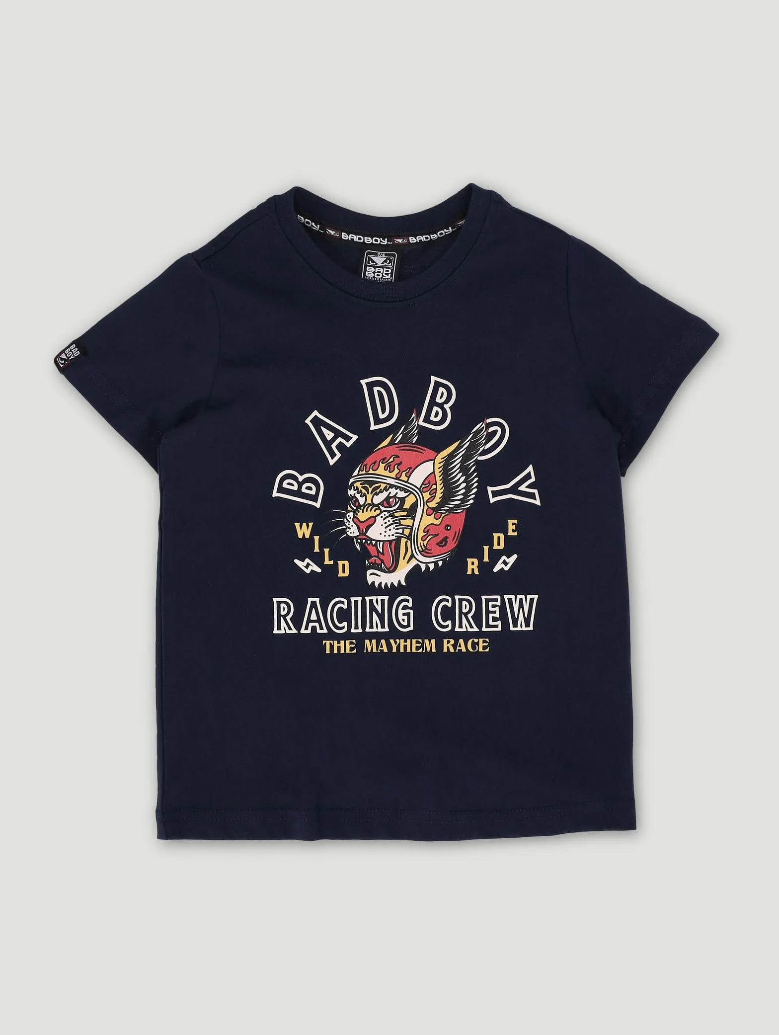 Pre-Boys Racing Crew Top - Navy sold by Edgars