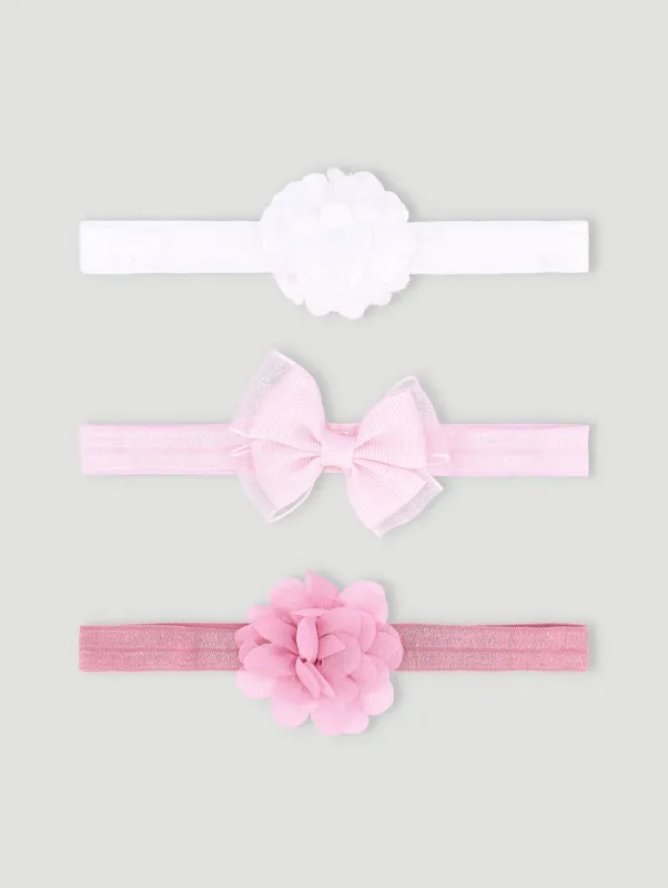 Girls Butterfly Headband Pack - White sold by Edgars