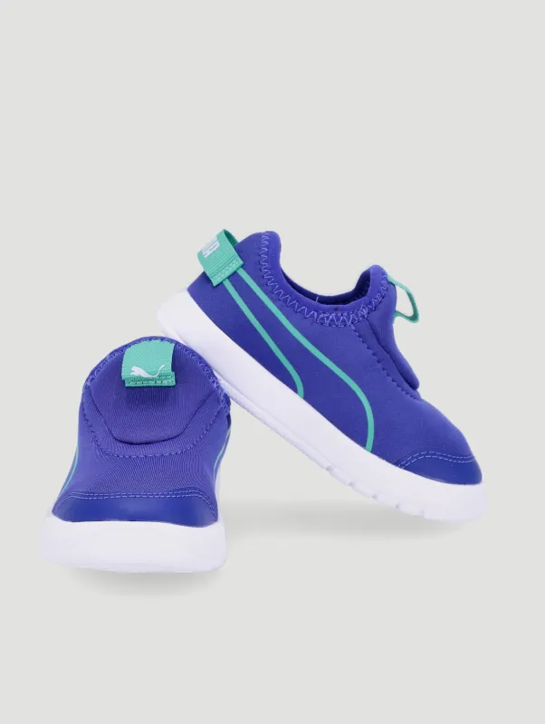 Pre-Boys Courtflex V3 Slip On Sneaker - Blue sold by Edgars