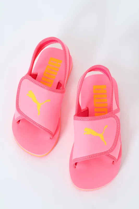 Pre-Girls Summer Flip Flop - Coral sold by Edgars