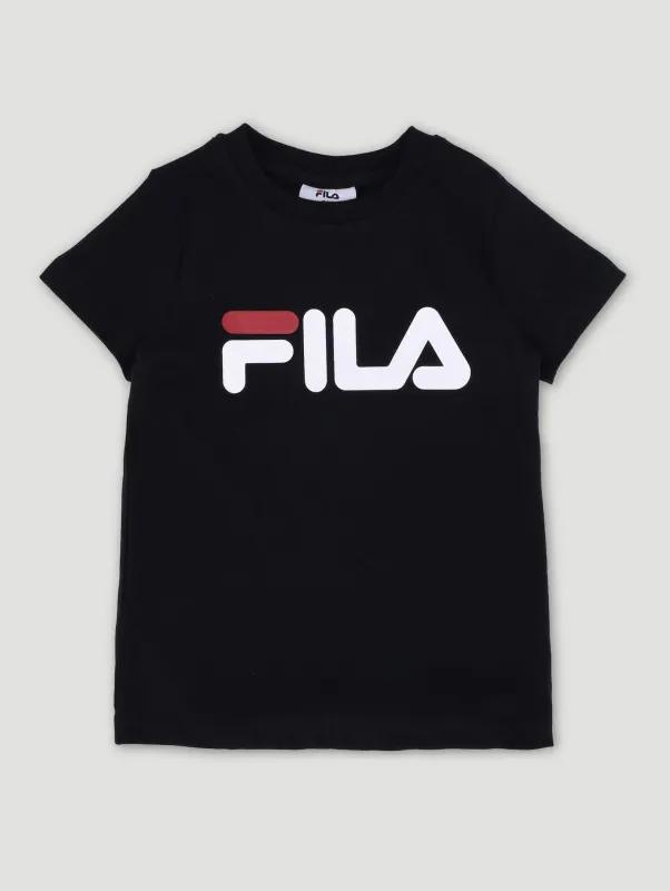 Pre-Boys Deckle T-Shirt - Black made by Fila