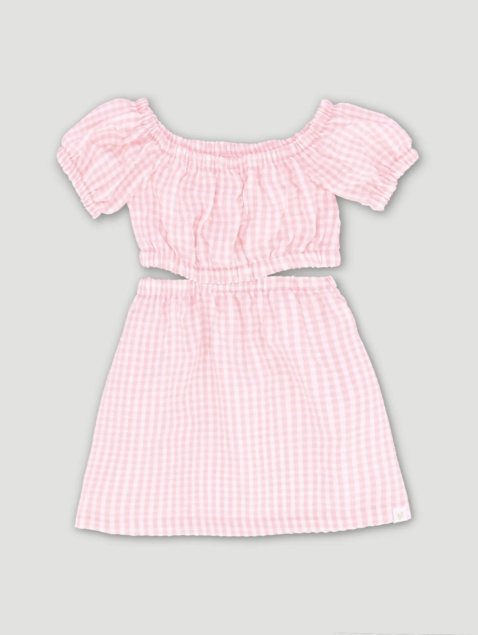 Pre-Girls Seersucker Cut Out Dress - Pink sold by Edgars