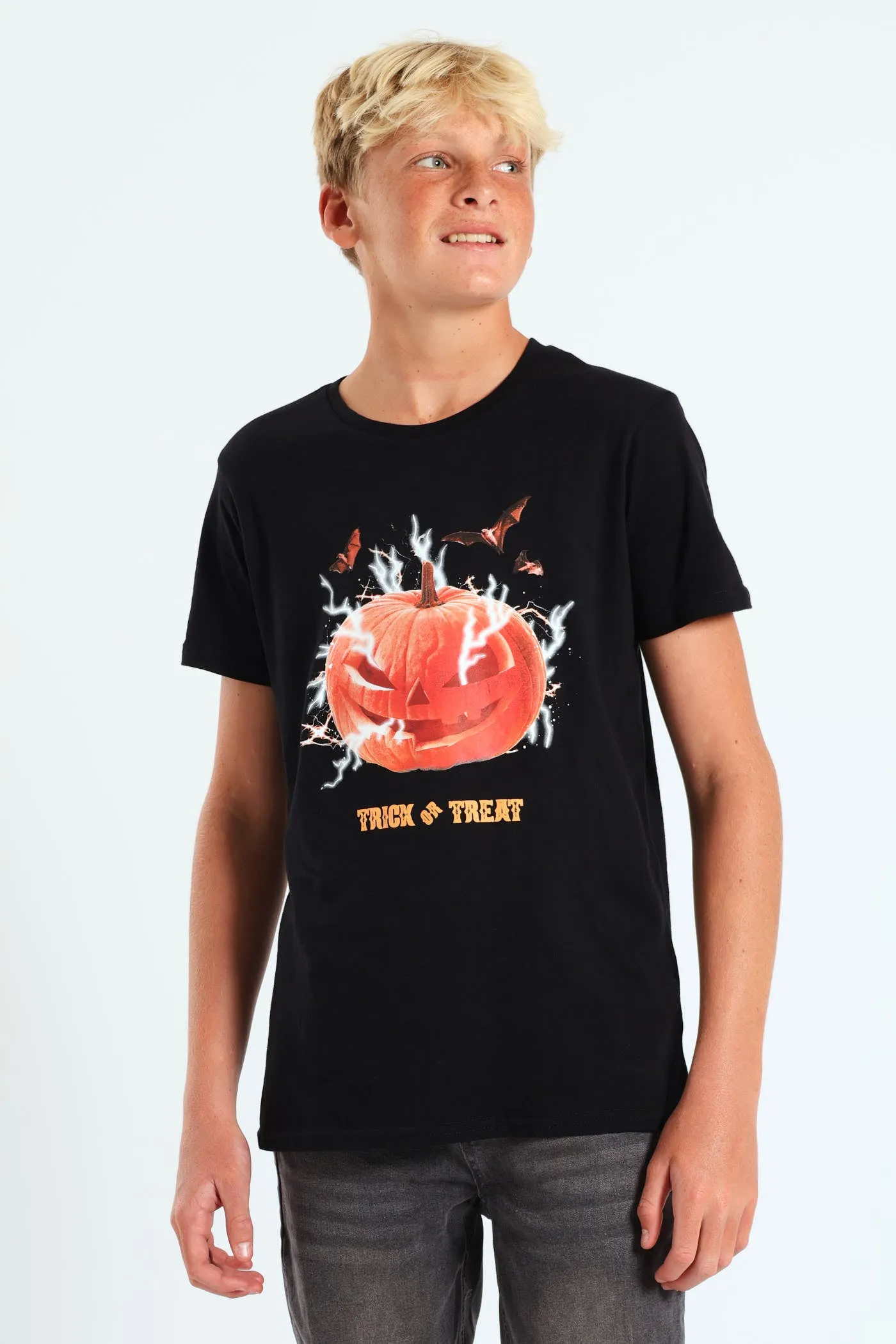 Boys Hallowen Print Tee - Black sold by Edgars product image thumbnail 2