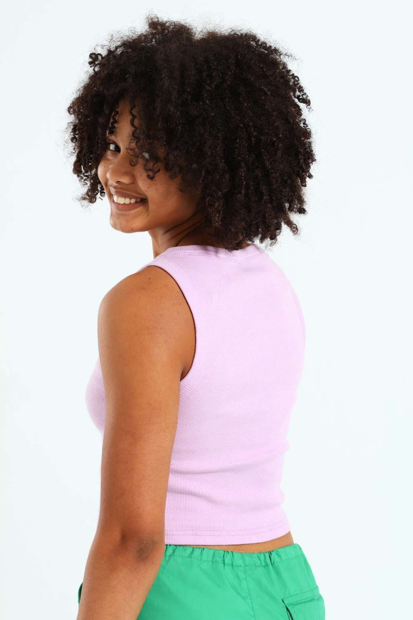 Girls Basic Rib Vest - Lilac sold by Edgars product image thumbnail 4