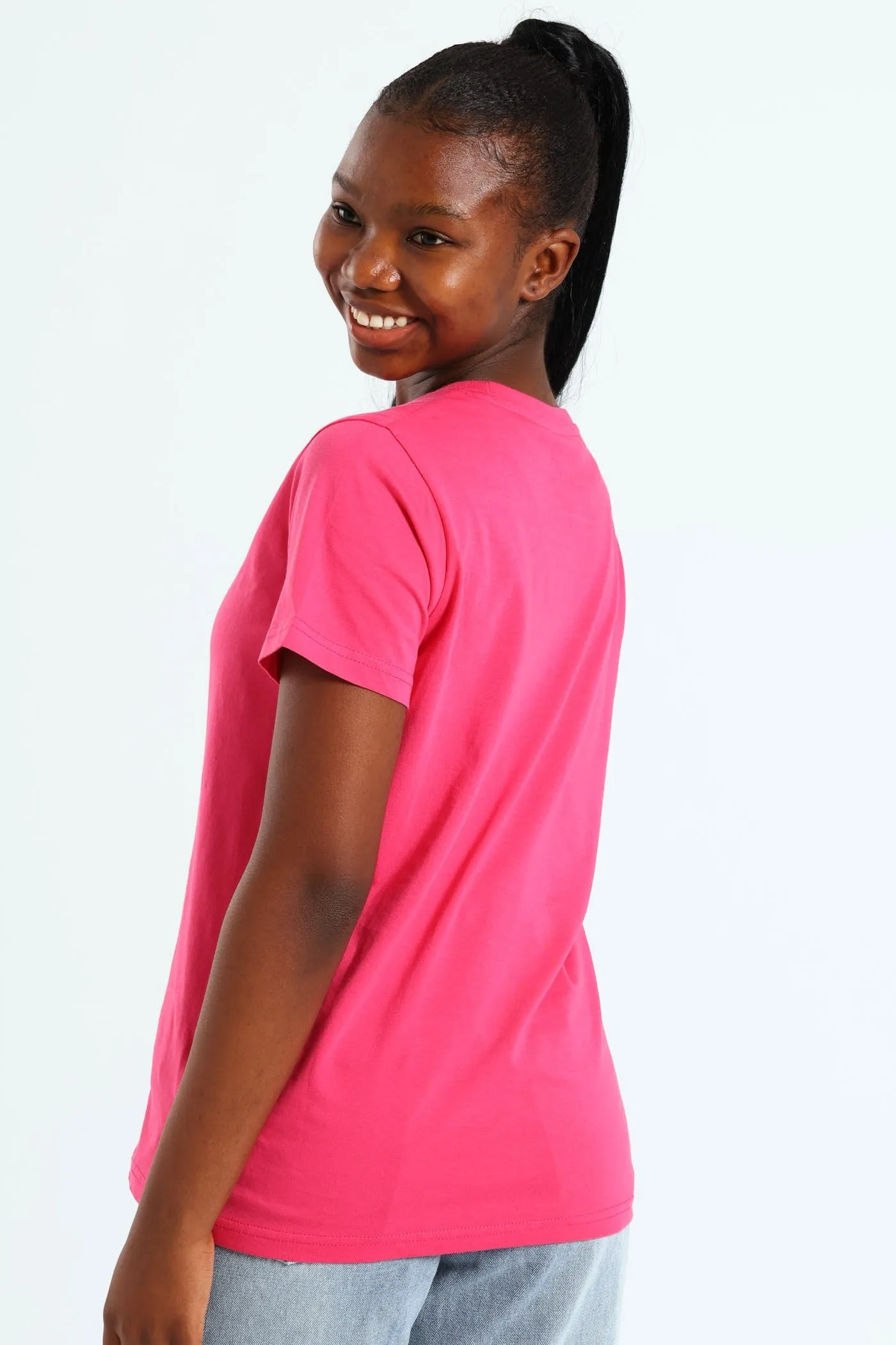 Girls Star Logo Tee - Pink sold by Edgars product image thumbnail 2