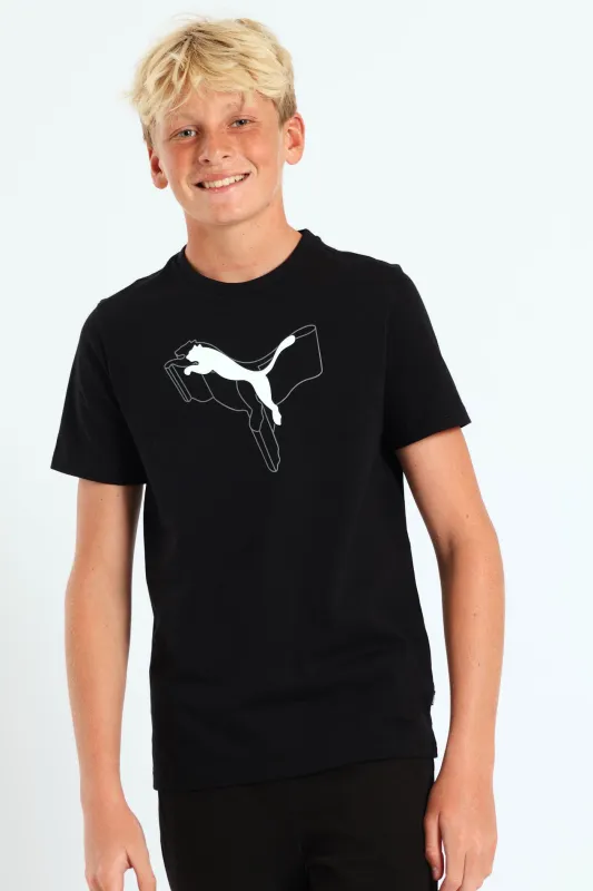 Boys Logo Lab Tee - Black sold by Edgars