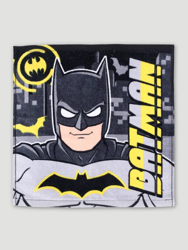 Pre-Boys Batman Face Cloth - Black sold by Edgars